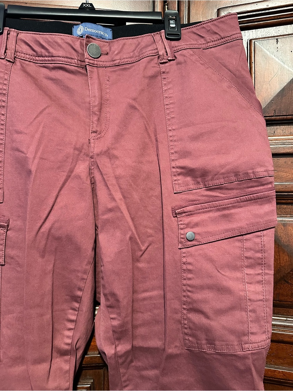 18W Democracy "Ab"solution Women’s Cargo Pants in Mauve Stretchy Comfort - Picture 2 of 4